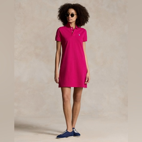 Ralph Lauren Sport Cotton Mesh Polo Short/Mini Pink Dress Size M - Picture 2 of 10